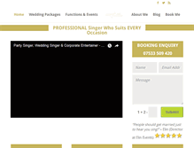 Tablet Screenshot of hollieyourweddingsinger.co.uk